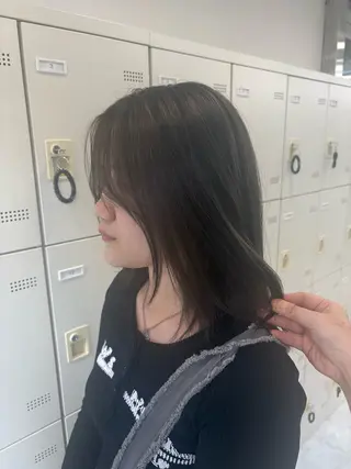 カラー ハイトーン/透明感 艶カラー/SAKI‎のヘアスタイル