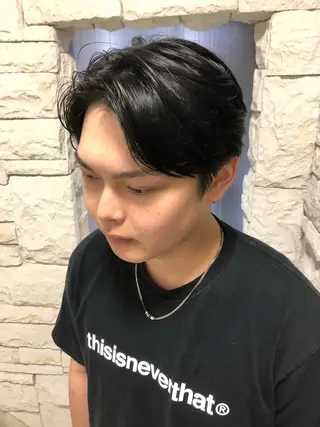 ヘアアレンジ メンズ ainico+所属・メンズ特化✂️栗原 侑也のヘアスタイル