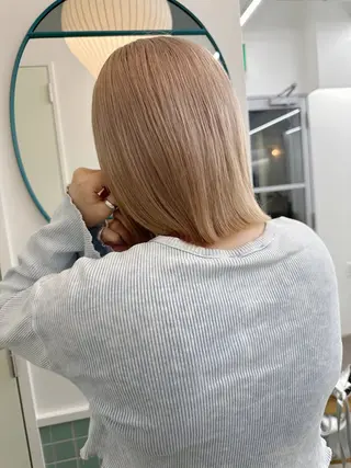 ショート カラー ボブ/レイヤー/ケア パーマ/リュウタのヘアスタイル