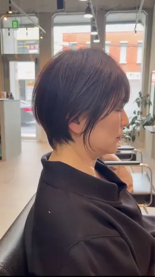 ショート カラー 似合わせ/透明感 カラー/豊中/かこのヘアスタイル