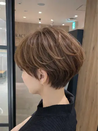 ショート TERRACE LUXBE阿倍野アポロ店所属・清家 /人生を変える 髪質改善ストレートのヘアスタイル