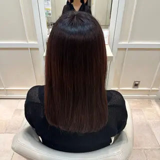 セミロング カラー 須田 柚希のヘアスタイル