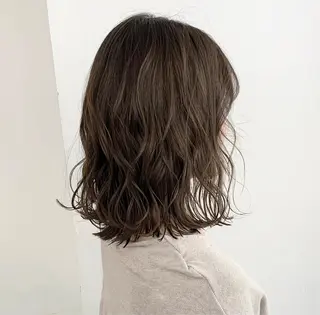 ミディアム 渋谷ブリーチカラー 韓国ヘアyuikoのヘアスタイル