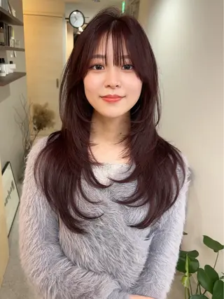 ロング カラー 韓国レイヤー/ハイ トーン/優太のヘアスタイル