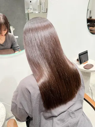 ロング カラー 原口 桃歌のヘアスタイル