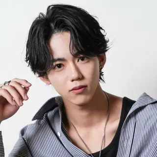 ミディアム カラー パーマ メンズ シースルーマッシュ/ メンズ/KYOHEIのヘアスタイル