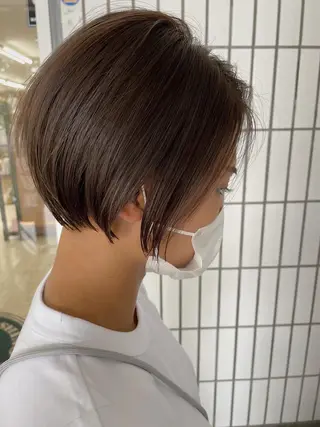 ショート カラー ハットリ /北習志野のヘアスタイル