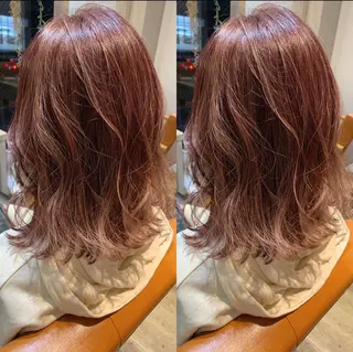 ミディアム カラー ヘアアレンジ 髪質改善特化 ミサワコウキのヘアスタイル