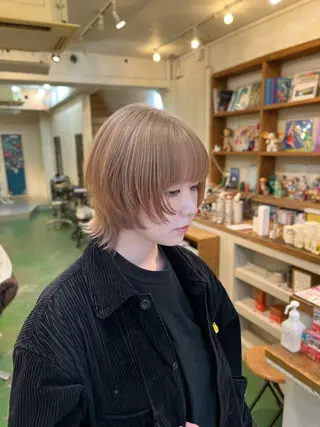 ショート カラー うるツヤハイトーン✨ /西川郁巳のヘアスタイル