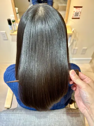 ミディアム カラー パーマ 髪質改善 sea hair 新丸子 武蔵小杉【セア】所属・髪質改善sea 安田恵美のヘアスタイル