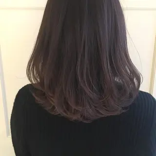 ミディアム セミロング ロング カラー レイヤーカット BLend 渋谷のヘアスタイル