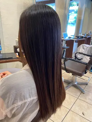 ロング 髪質改善/艶髪 ミトモリシュウトのヘアスタイル