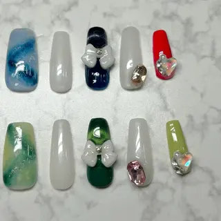 ネイル H3 Nail Tsuki🦋💙のネイルデザイン