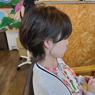 ショート カラー フリーランス所属・韓国ヘア レイヤー くびれヘアMATSUのヘアスタイル