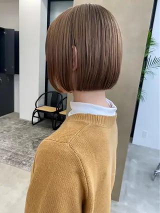 MAEUL NAGOYA所属・レイヤーボブ/名駅/ くびれボブ/縮毛矯正のヘアスタイル