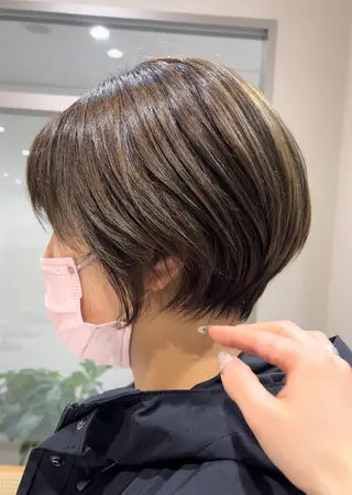 ショート バレイヤージュ/ヘア アレンジ/shionのヘアスタイル