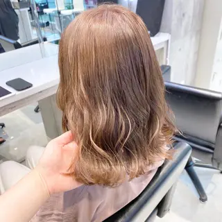 ミディアム カラー ヘアアレンジ メンズ キッズ お悩み解決美容師 💐AMIのヘアスタイル