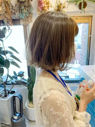 ショート カラー 新宿/韓国レイヤー 髪質改善カラー/角所のヘアスタイル