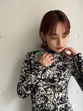 ショート カラー hemm,hemm.所属・ショート・ボブ MIKUのヘアスタイル