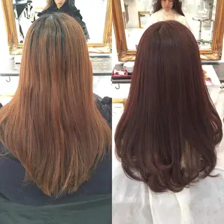 ロング カラー sato manamiのヘアスタイル