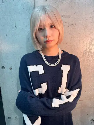 ショート カラー lani 天神大名/ブリーチのヘアスタイル