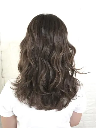 セミロング カラー エイジングケア特化 美容師✂️山崎竜二のヘアスタイル