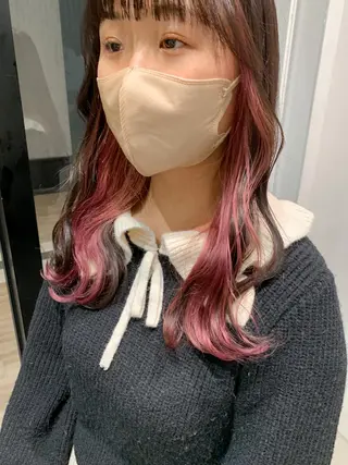 セミロング カラー ヘアアレンジ yuka .のヘアスタイル