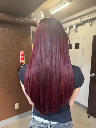 ロング カラー ゆ う あのヘアスタイル