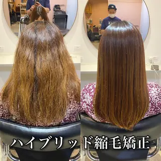 ロング パーマ ブリーチ縮毛矯正/ デサキ ショウヘイのヘアスタイル