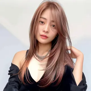 ロング カラー レヴ　草加駅3分🌻 ✂️早朝深夜営業🌱のヘアスタイル