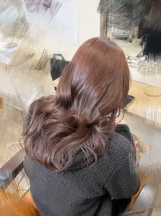 ロング カラー ショコラ梅田所属・ひなた 🌟*.+ﾟのヘアスタイル