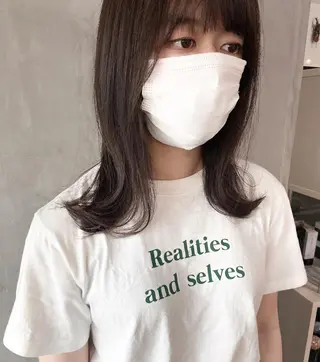 ミディアム カラー ヘアアレンジ stylist/蛯谷 珠里のヘアスタイル