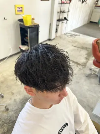 パーマ メンズ 椎木 琉聖のヘアスタイル