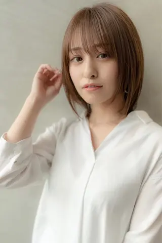 ミディアム 韓国レイヤー🇰🇷 韓国研修◎渋谷カイトのヘアスタイル