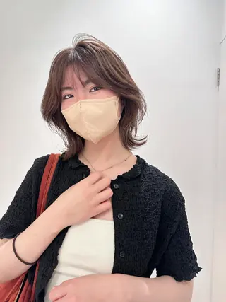 ミディアム カラー 🌿レイヤー/ブリー チ/🌿‬JINのヘアスタイル