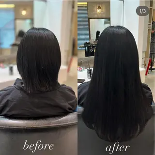 セミロング 濱川響太レディース カットモデルのヘアスタイル