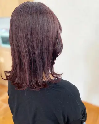 ミディアム カラー 荒木 ひろかのヘアスタイル