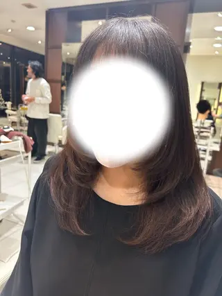 セミロング 宮崎 妃楠のヘアスタイル