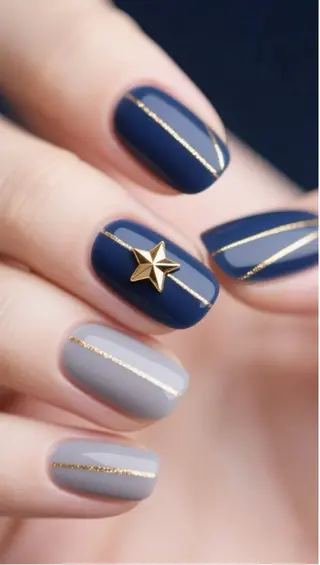 ネイル H3 Nail Tsuki🦋💙のネイルデザイン