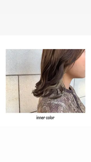 ミディアム カラー パーマ ヘアアレンジ メンズ キッズ ネイル マツエク・マツパ アイブロウ rewards成城学園前店所属・hiro【沿線で叶う 似合わせhair】のヘアスタイル