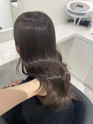 カラー 大人っぽ韓国ヘア 寒色💙yuma💙のヘアスタイル