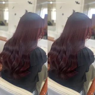 ロング mopa所属・mopa_kaede 暖色カラー/ロングのヘアスタイル