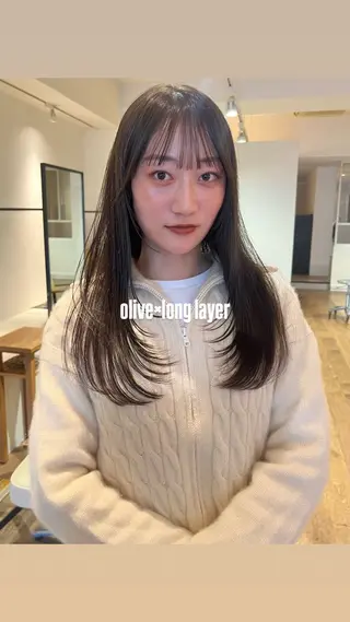 ロング カラー KNACK/天王寺 美容室/レイヤーのヘアスタイル