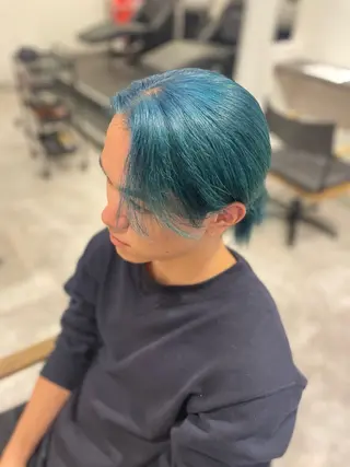 カラー メンズ GaKu/ハイトーン /ブリーチ/レイヤーのヘアスタイル