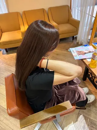 ロング カラー HAIR'S Lunetta abeno所属・お支払いは現金のみ MIZUKI💜🎀のヘアスタイル