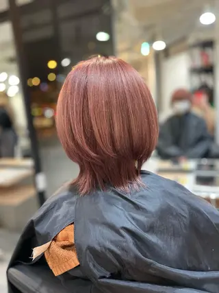 ショート カラー 難波ブリーチカラー 伊藤洋輝のヘアスタイル