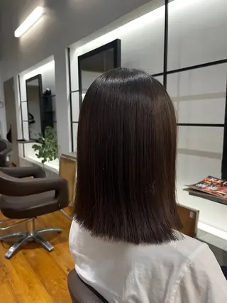ミディアム 「朝が、変わる」 髪質改善ストレートのヘアスタイル