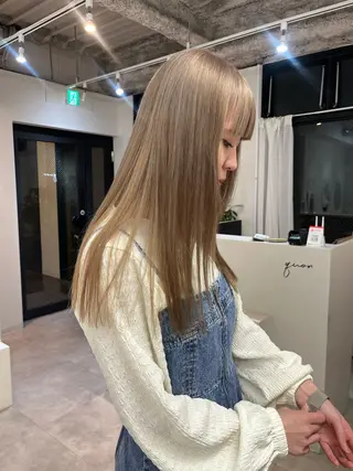 セミロング カラー aya/メンズヘア/ メンズカット/ボブのヘアスタイル