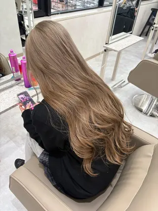 カラー うる艶カラー/ハイト ーン🎀hina🎀のヘアスタイル