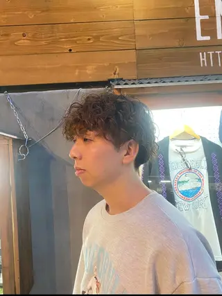 パーマ ヘアアレンジ メンズ 🌱エシカル🌱 松原大将のヘアスタイル